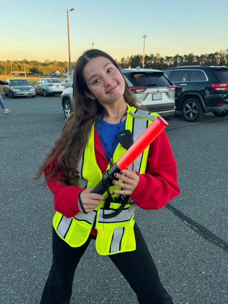 criminal justice students handle the parking