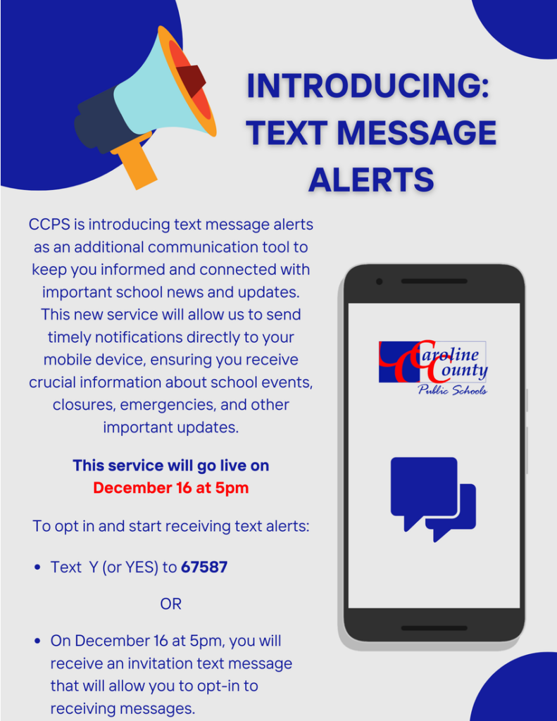 Introducing:  Text Message Alerts